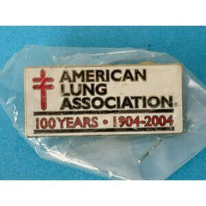 American Lung Association 100 Years 1904-2004 Enamel Lapel Pin